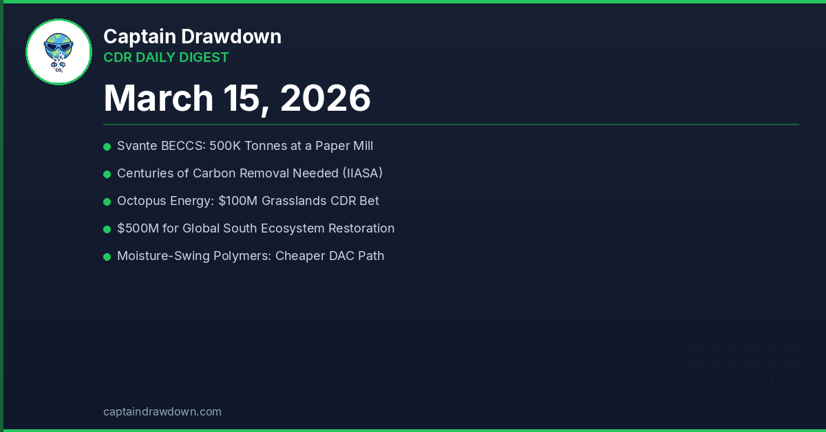 CDR Daily Digest — March 15, 2026