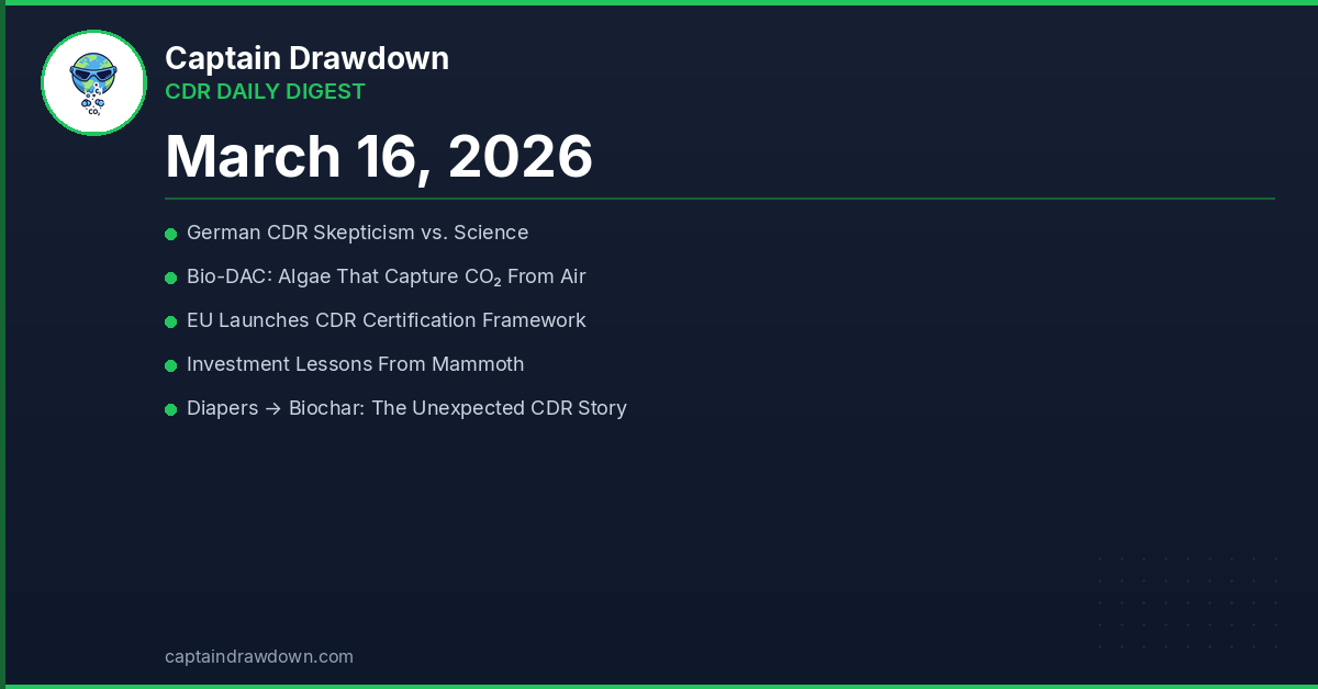 CDR Daily Digest — March 16, 2026