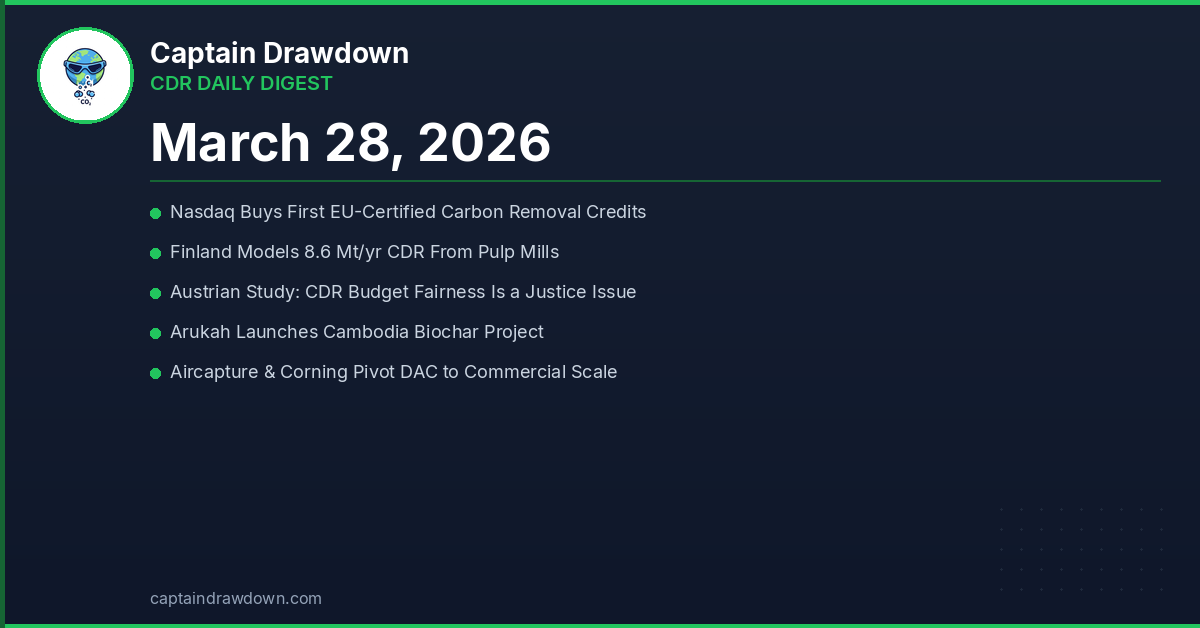 CDR Daily Digest March 28 2026
