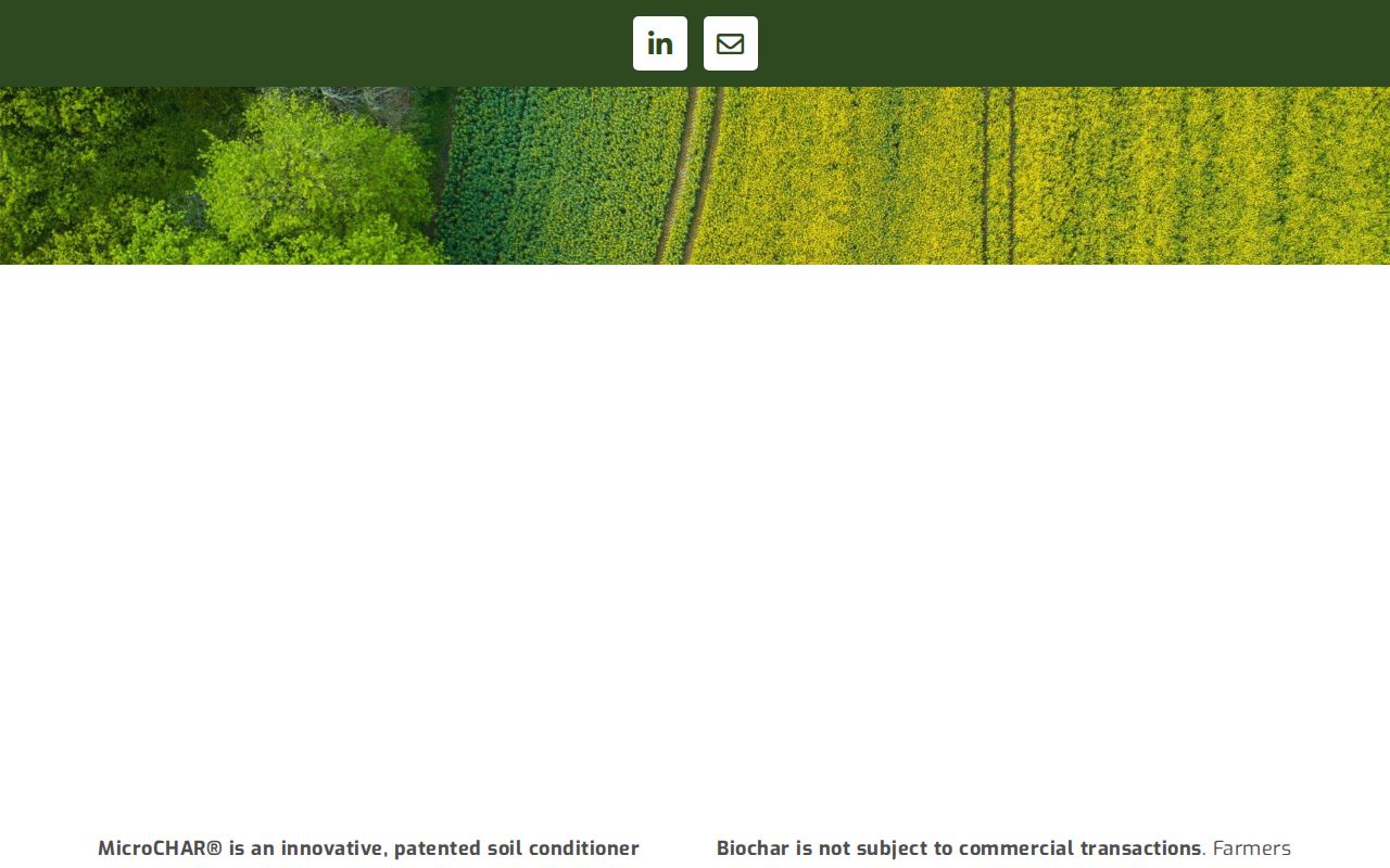 agriCARBON/MicroCHAR website