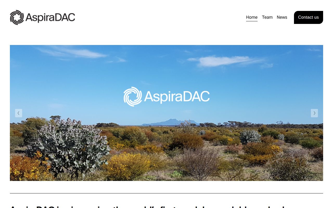 AspiraDAC/Corporate Carbon website