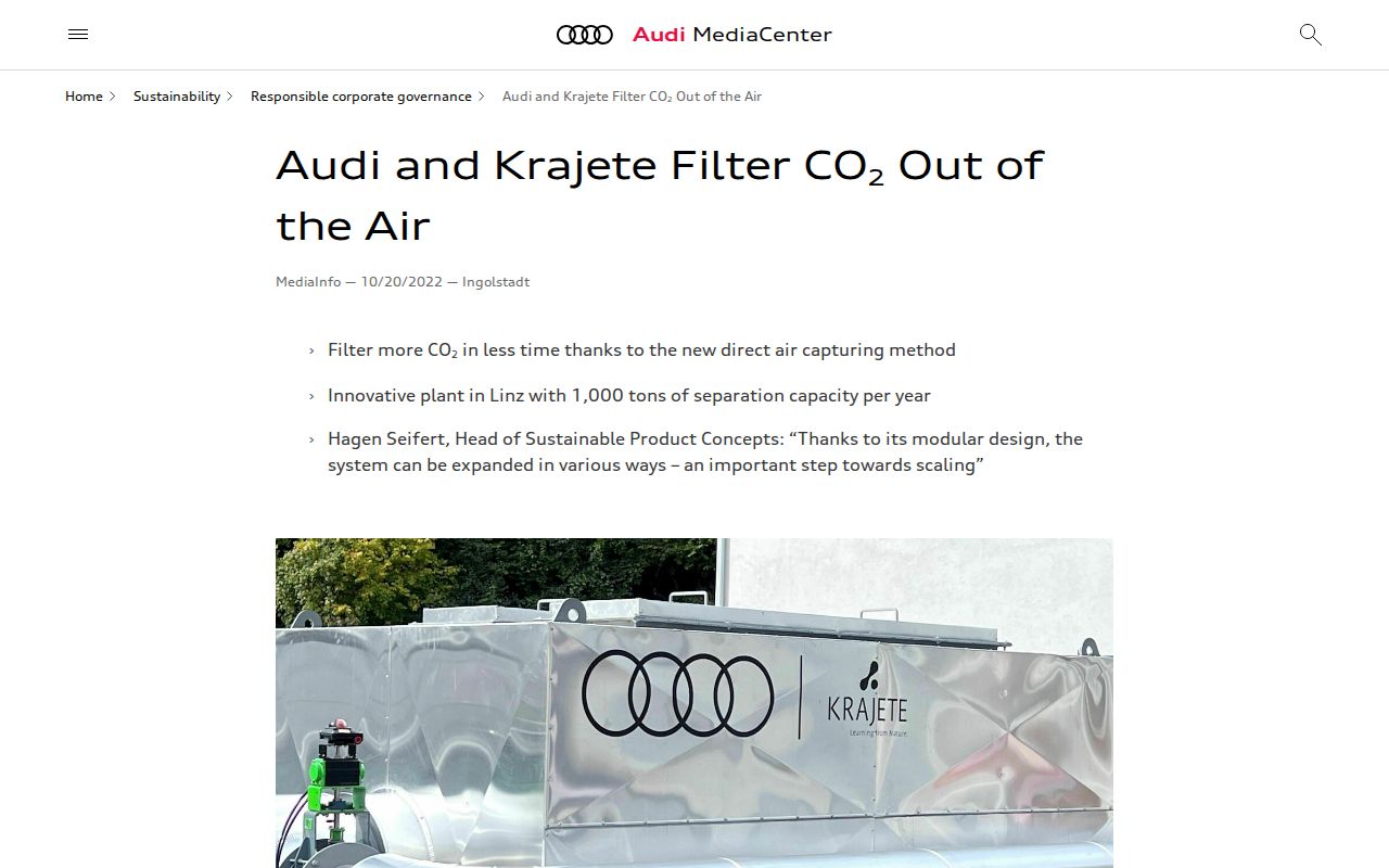 Krajete/Audi website