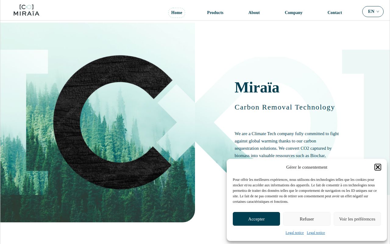 Miraïa website