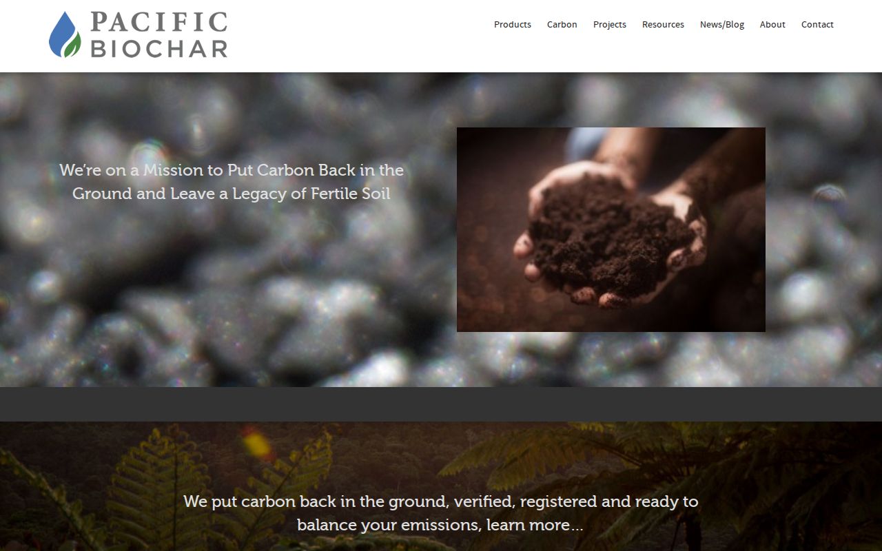 Pacific Biochar/Wren website