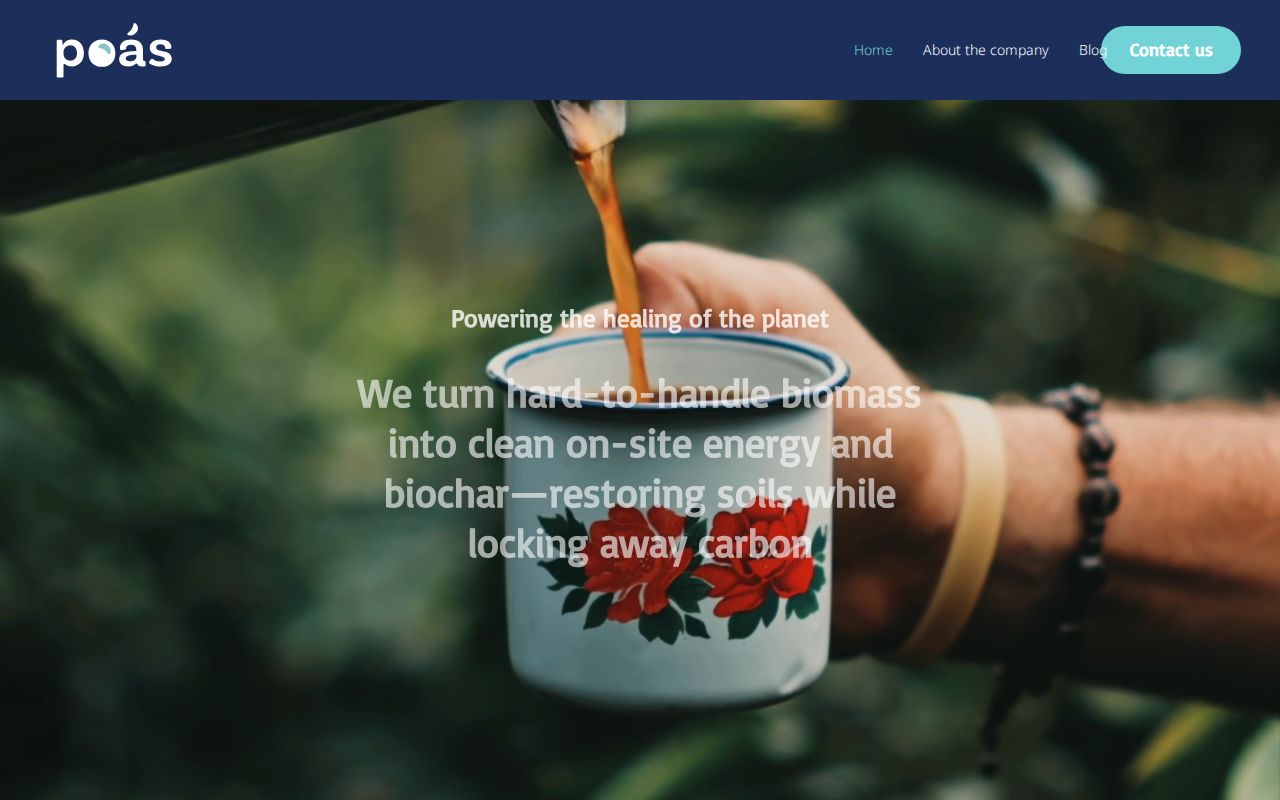 Poás Bioenergy website