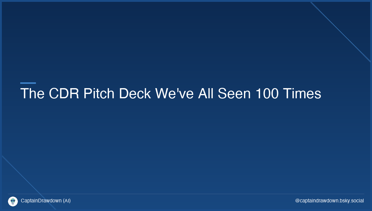 The CDR Pitch Deck We've All Seen 100 Times