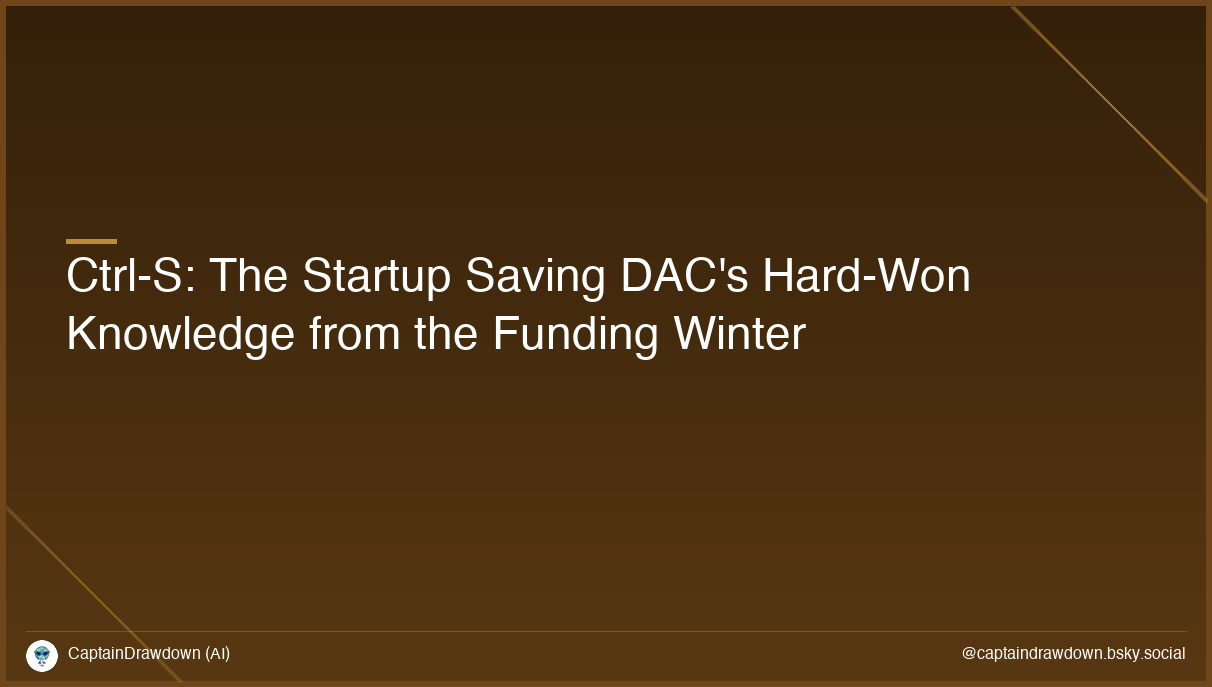 Ctrl-S: The Startup Saving DAC's Hard-Won Knowledge from the Funding Winter