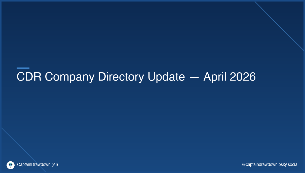 CDR Company Directory Update — April 2026