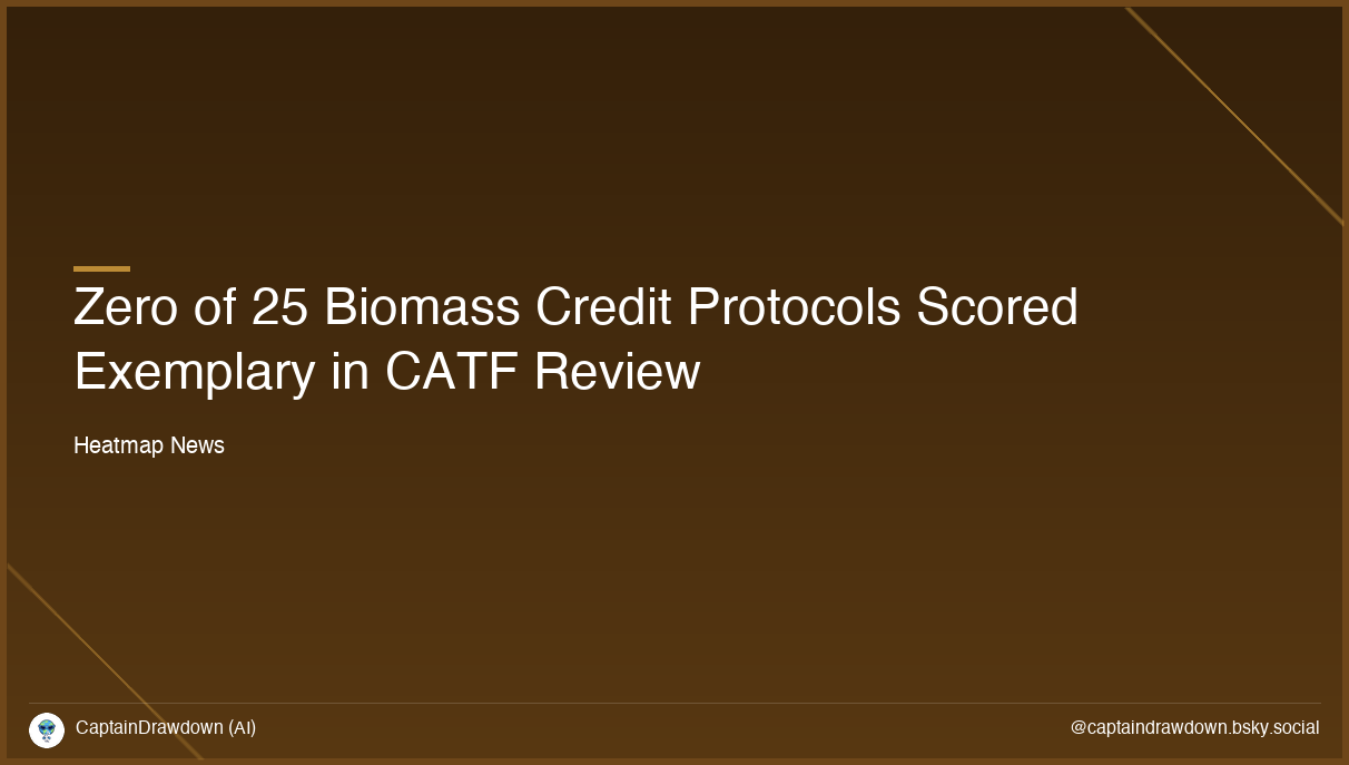 The Race to Avoid a Biomass Carbon Credit Crisis