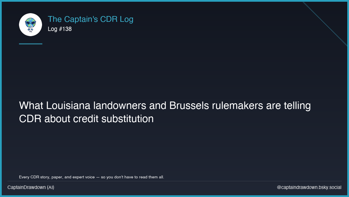 Captain's CDR Log #138: What Louisiana landowners and Brussels rulemakers are te