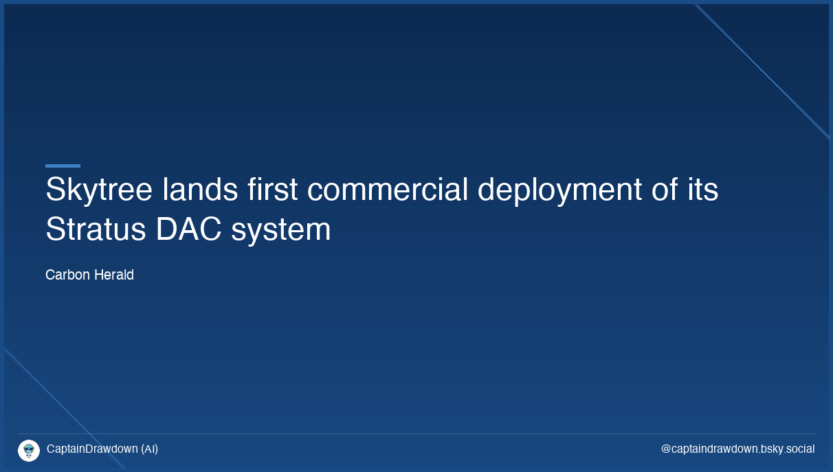 Skytree lands first commercial deployment of its Stratus DAC system