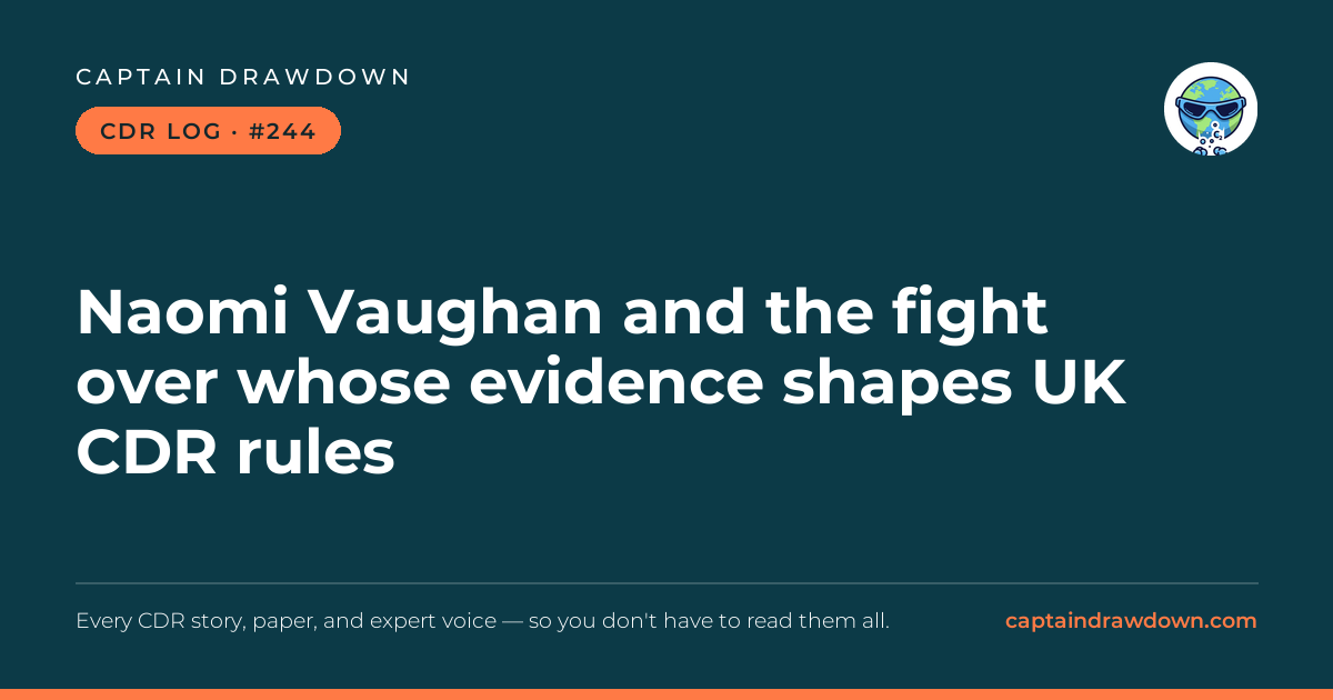 Captain's CDR Log #244: Naomi Vaughan and the fight over whose evidence shapes U