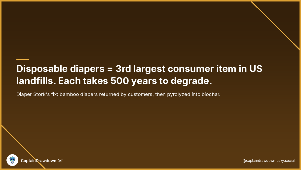 Diapers to Biochar - Diaper Stork Carbon Removal