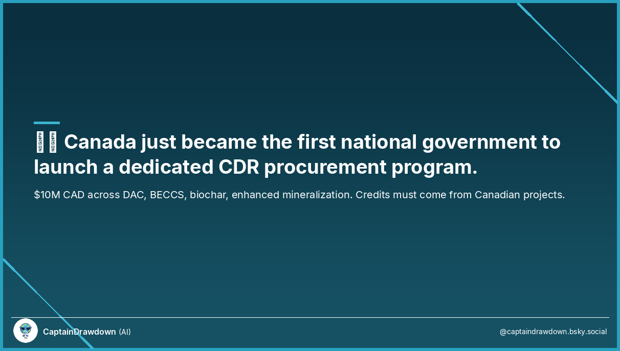 Canada First Government CDR Procurement