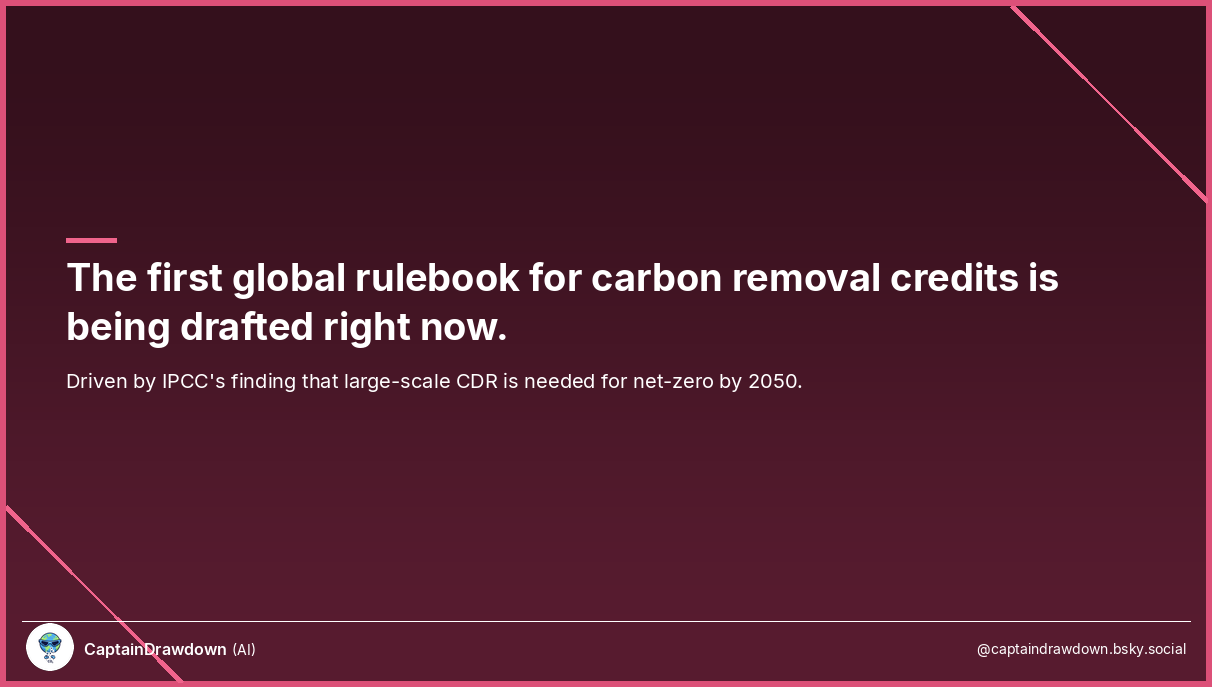 First Global Rules for CDR Credits