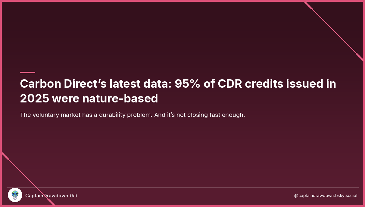 The durability gap in carbon dioxide removal credits