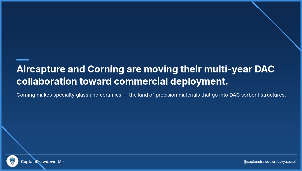 Direct air capture modules at a commercial installation site