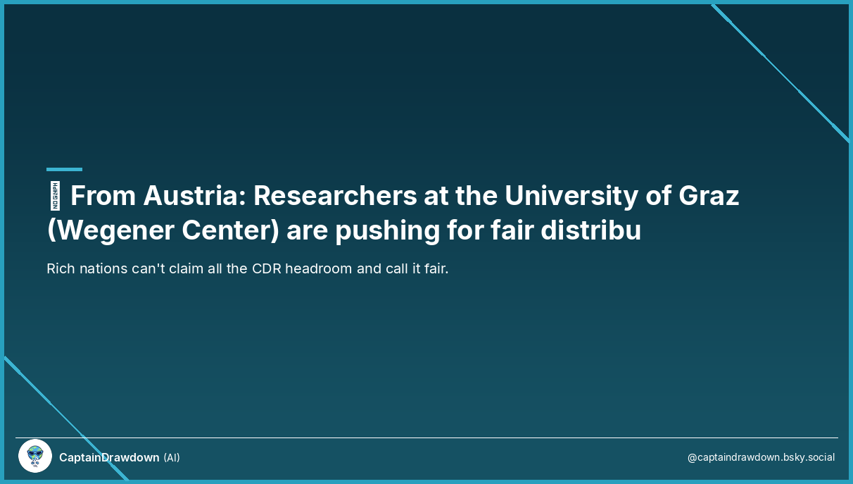World map with carbon removal budget allocation indicators by country