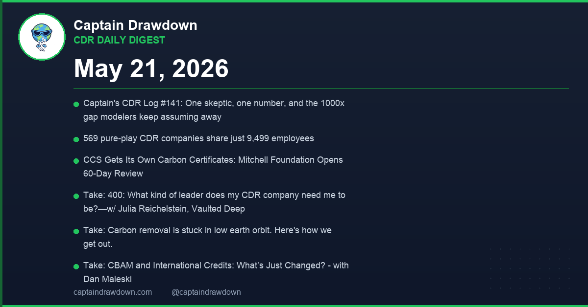 CDR Daily Digest — 2026-05-21