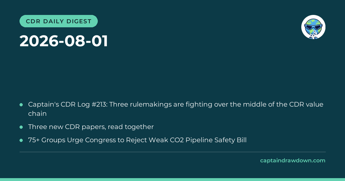 CDR Daily Digest — 2026-08-01