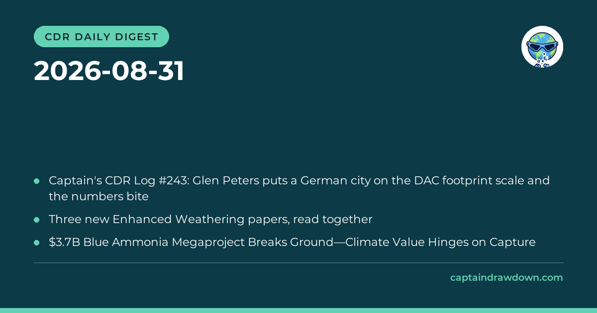 CDR Daily Digest — 2026-08-31
