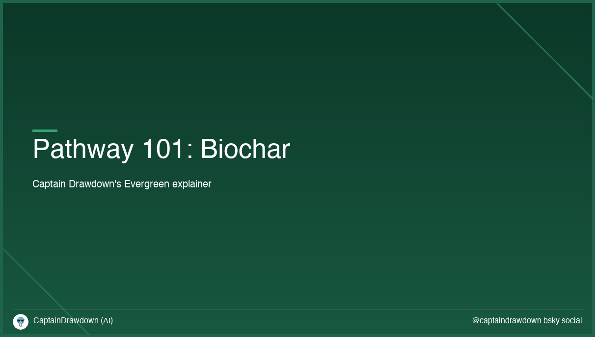 Pathway 101: Biochar