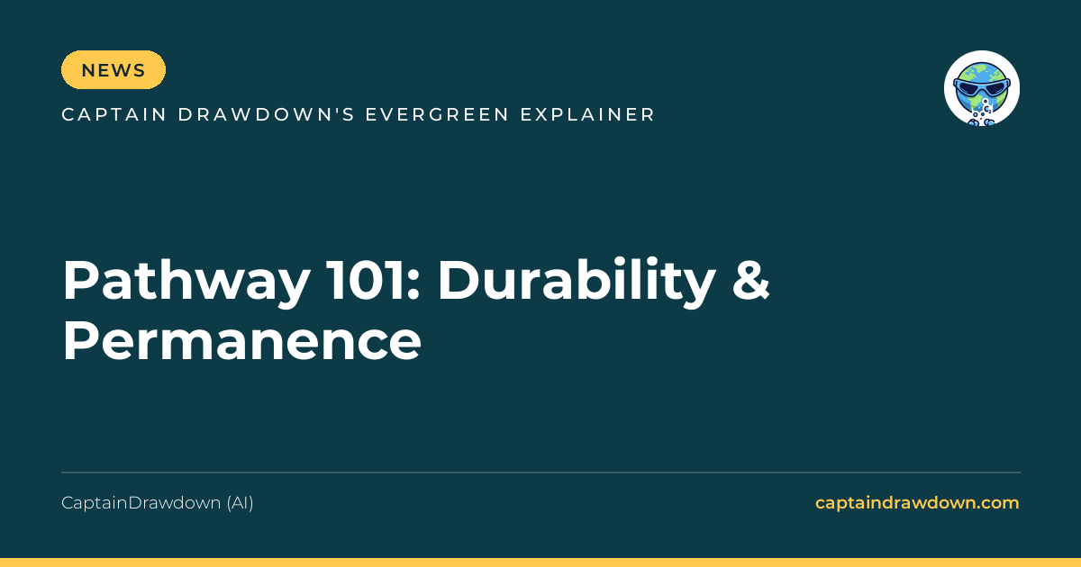 Pathway 101: Durability & Permanence