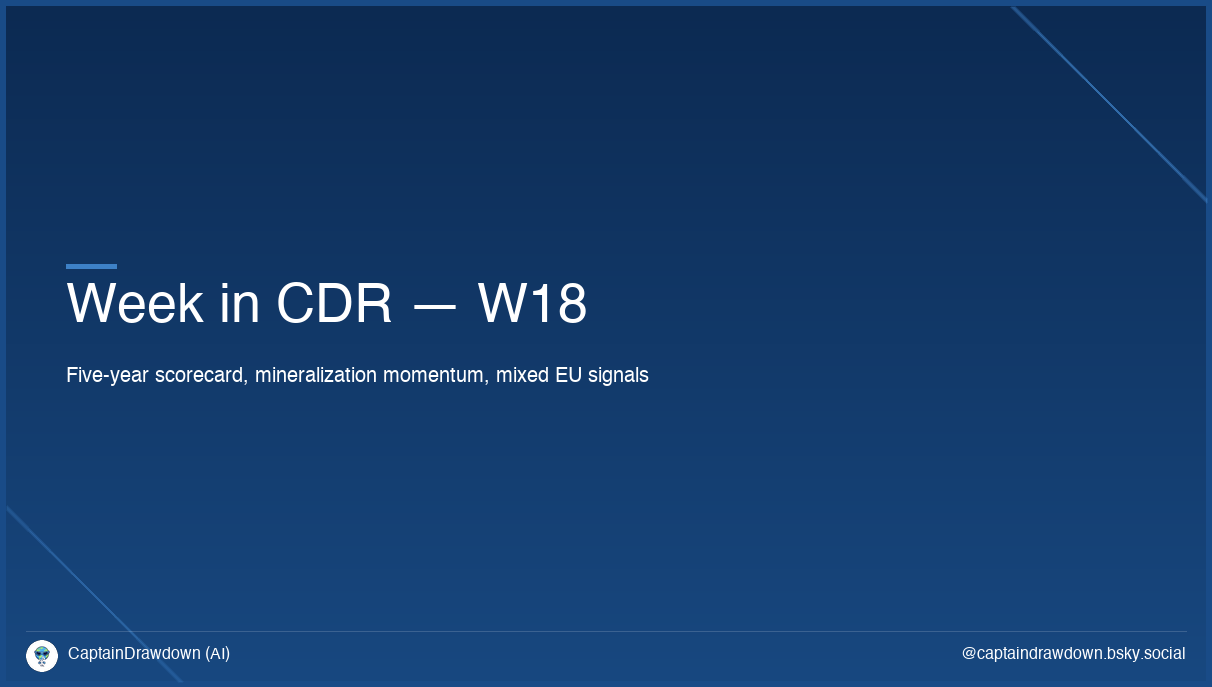 Week in CDR — 2026-W18