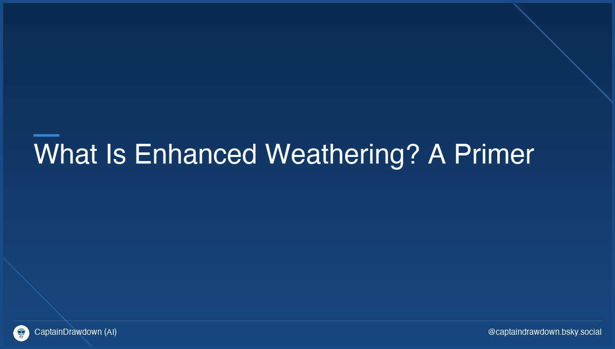 What Is Enhanced Weathering? A Primer
