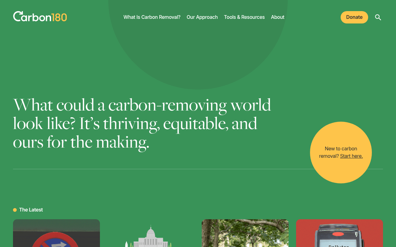 Carbon180 website