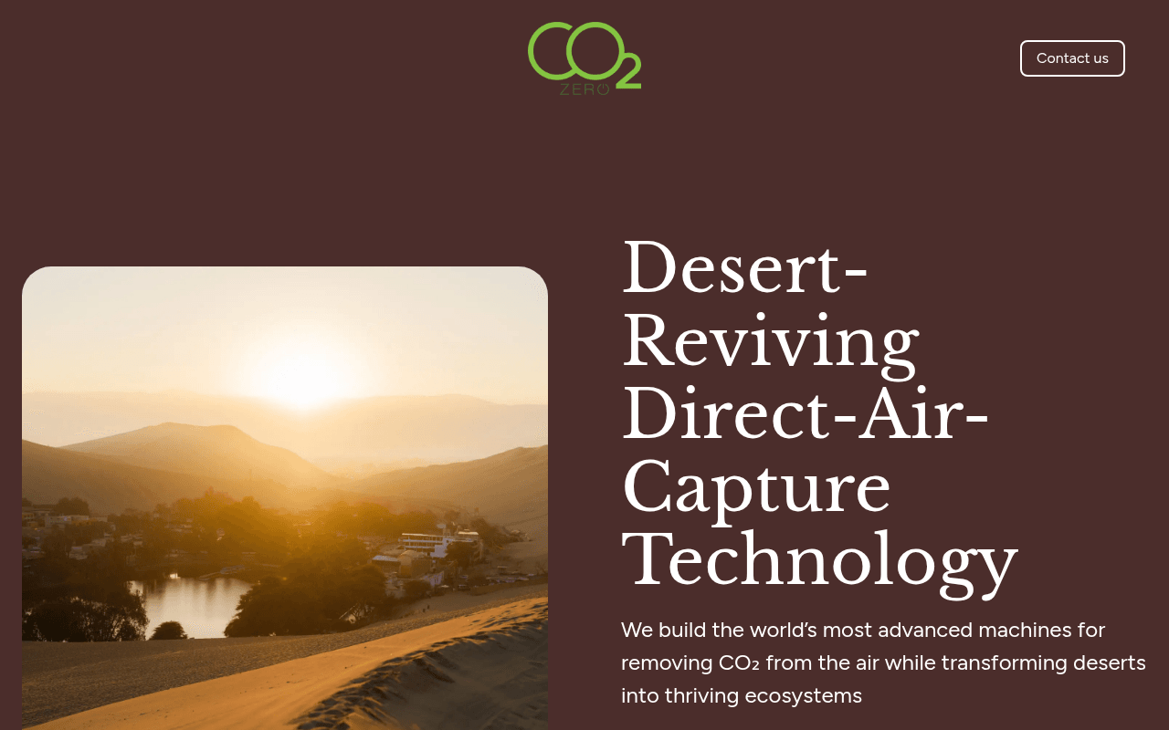 CO2Zero website