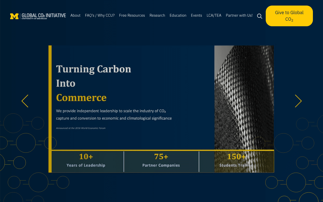 Global CO2 Initiative (University of Michigan) website