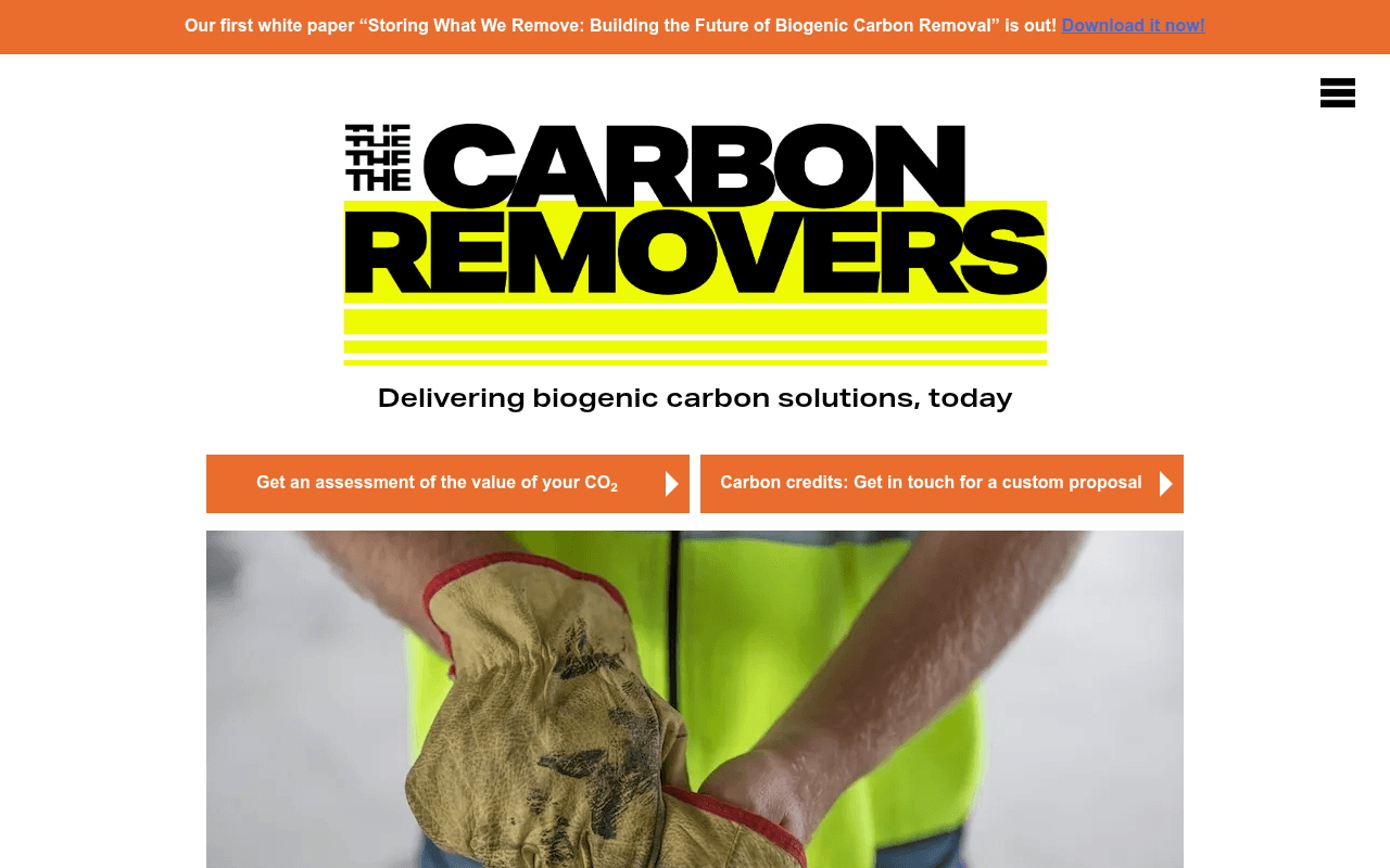 The Carbon Removers website